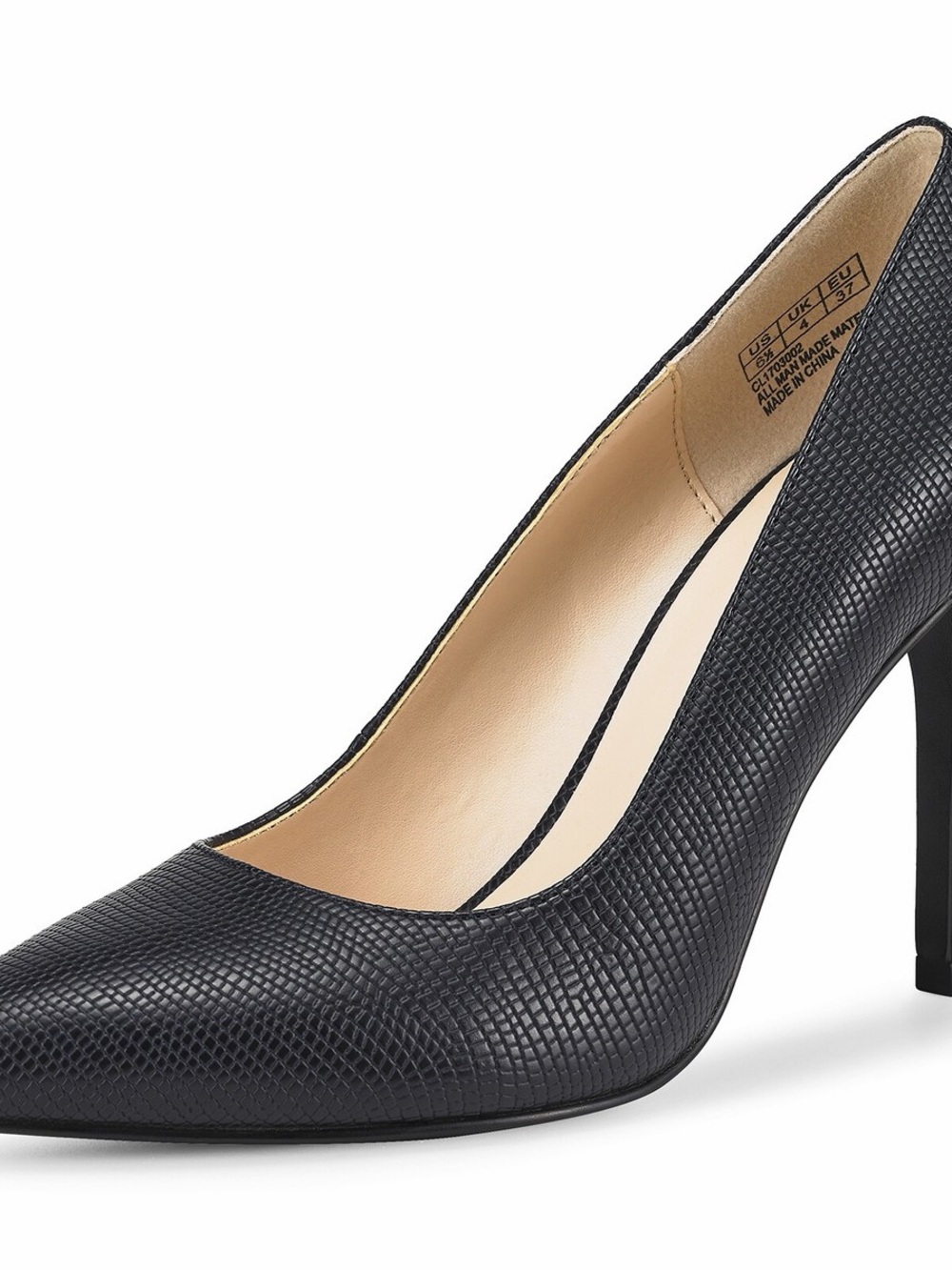 Jessica Simpson Parisah pump in black snake print with a pointed toe Sz 8.5M